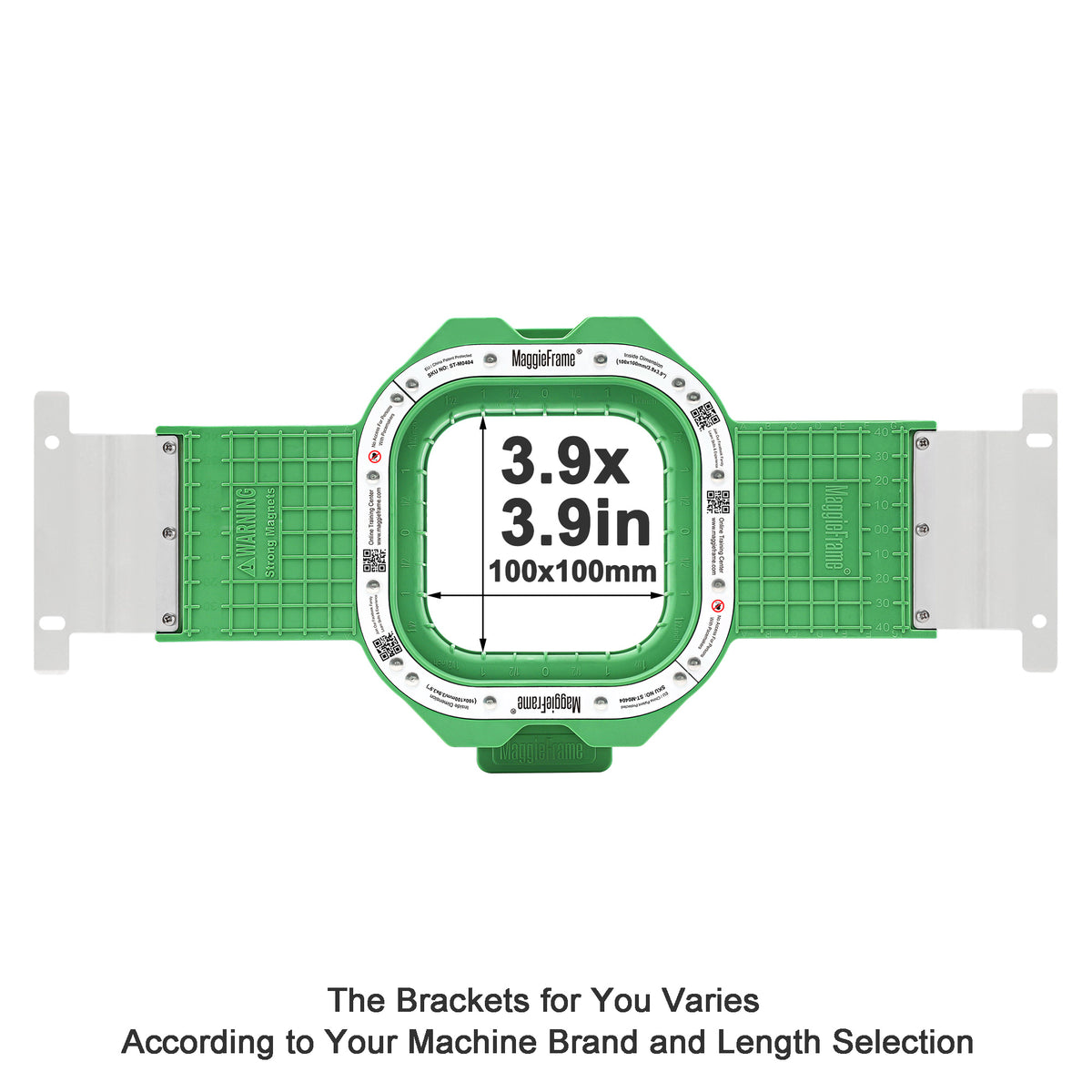 MaggieFrame Magnetic Hoop 3.9″ × 3.9″ (100 × 100 mm) for Barudan