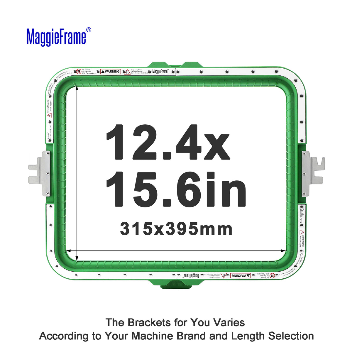 マムマムページ MaggieFrame Magnetic Hoop 12.4″ × 15.6″ (315 × 395 mm) for Barudan