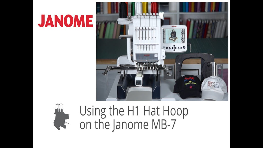 janome mb7 hat hoop