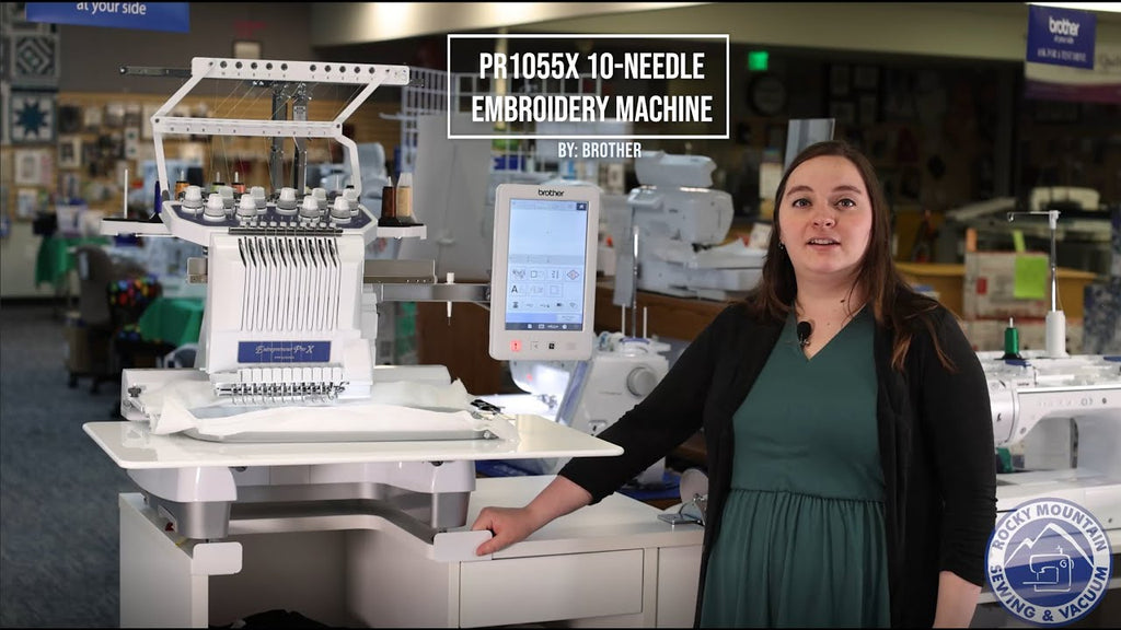 10 needle embroidery machine