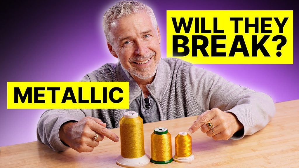 tips for machine embroidery with metallic thread