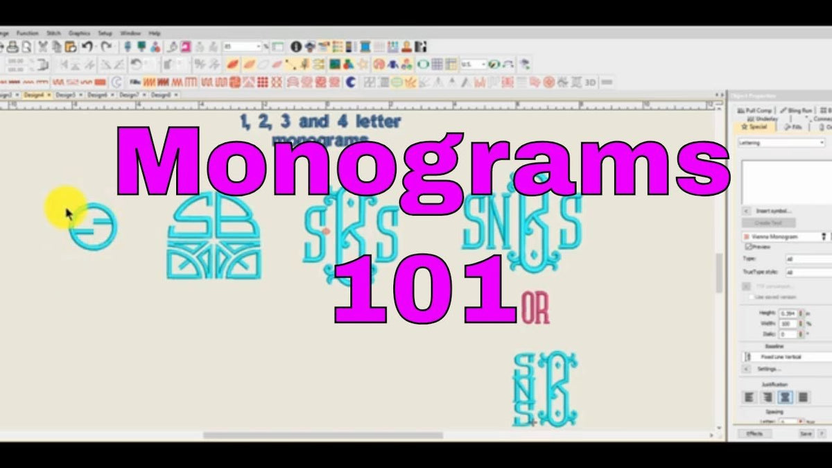 Embroidery Monogram Fonts: Software, Etiquette, Hooping – MaggieFrameStore
