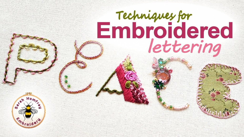 embroidery stitches for lettering