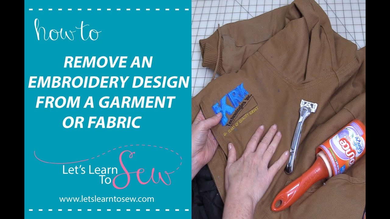 How to Remove Embroidery from a Jacket Without Damaging Fabric