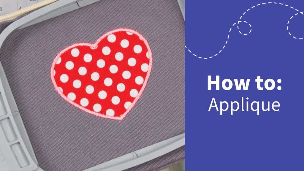how to applique with an embroidery machine