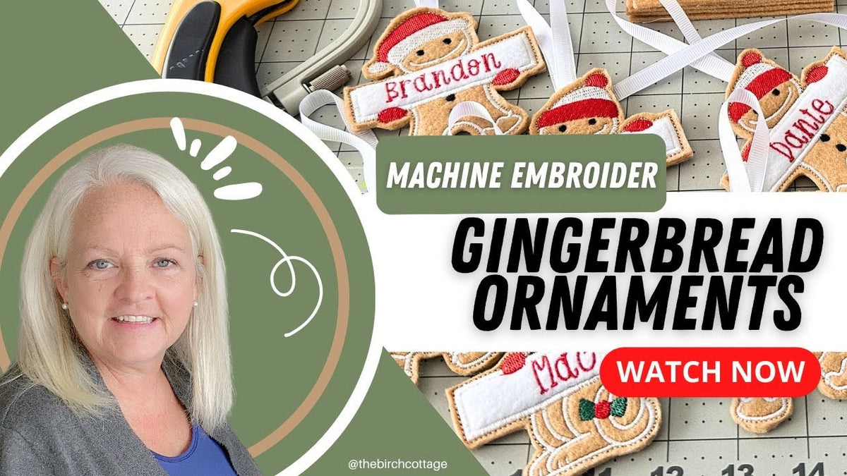 Gingerbread Machine Embroidery: In-the-Hoop Tutorials – MaggieFrameStore