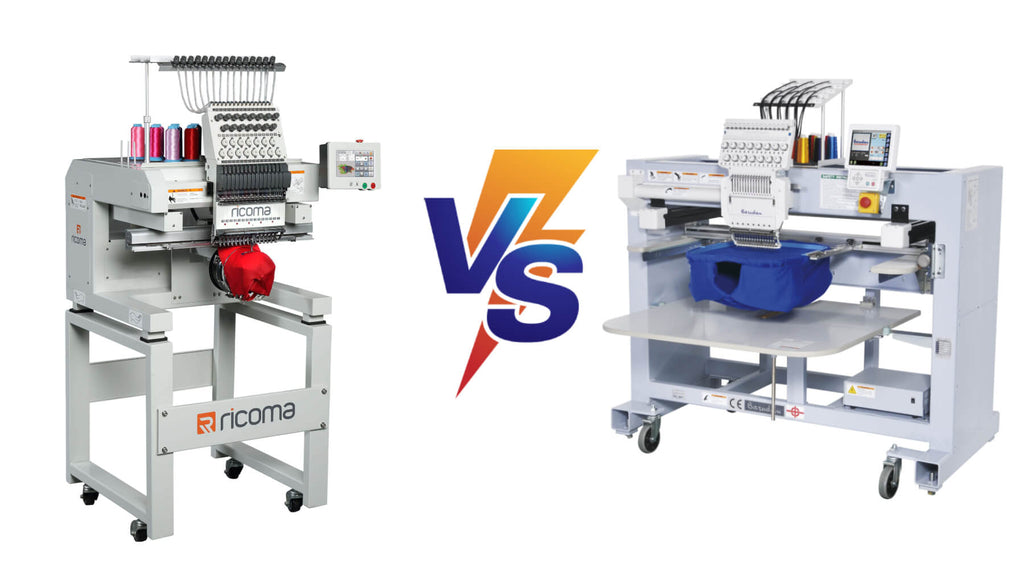 The Barudan C01 BEKT-S1501CII vs RICOMA-MT-1501 Embroidery Machine Comparison