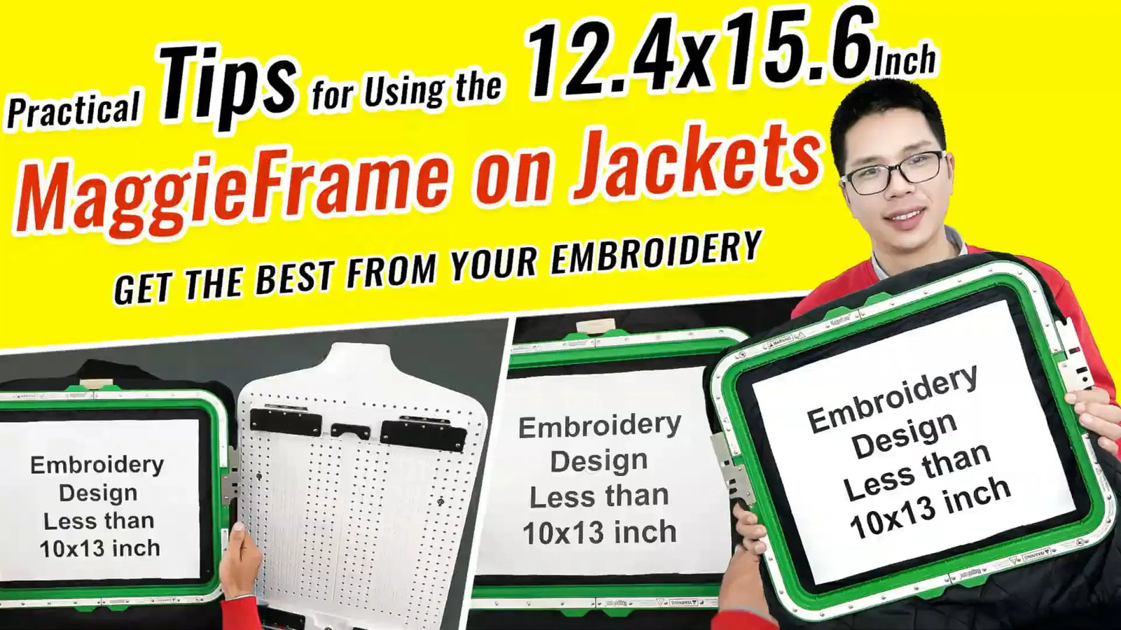 How to Hoop Jackets with MaggieFrame 12.4x15.6" Magnetic Hoop | Step-by-Step Guide & Video Tutorial