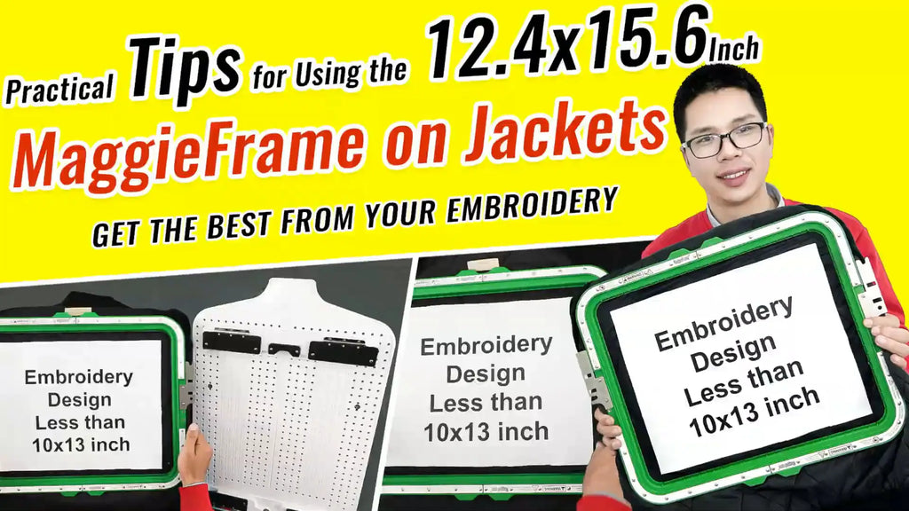 How to Hoop Jackets with MaggieFrame 12.4x15.6" Magnetic Hoop | Step-by-Step Guide & Video Tutorial