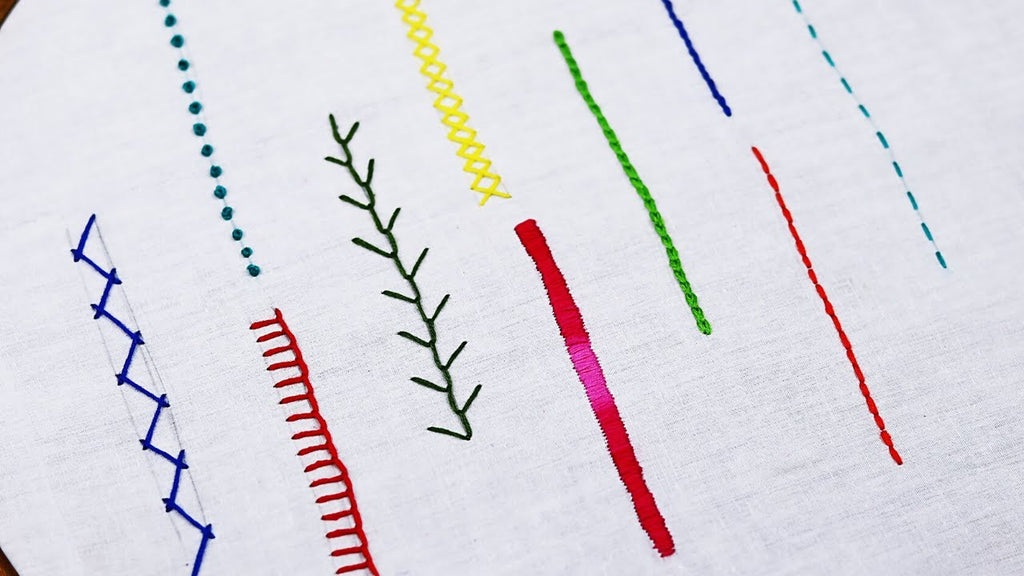 10 basic embroidery stitches