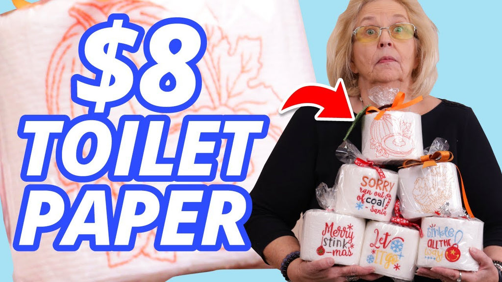 how to embroider on toilet paper
