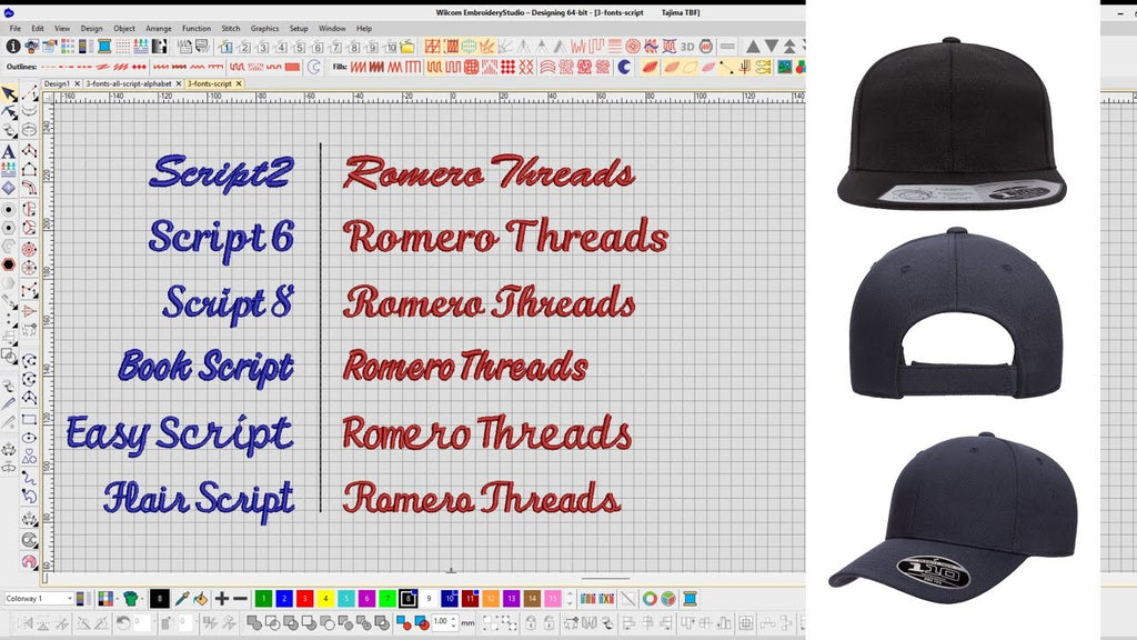 embroidery cursive font