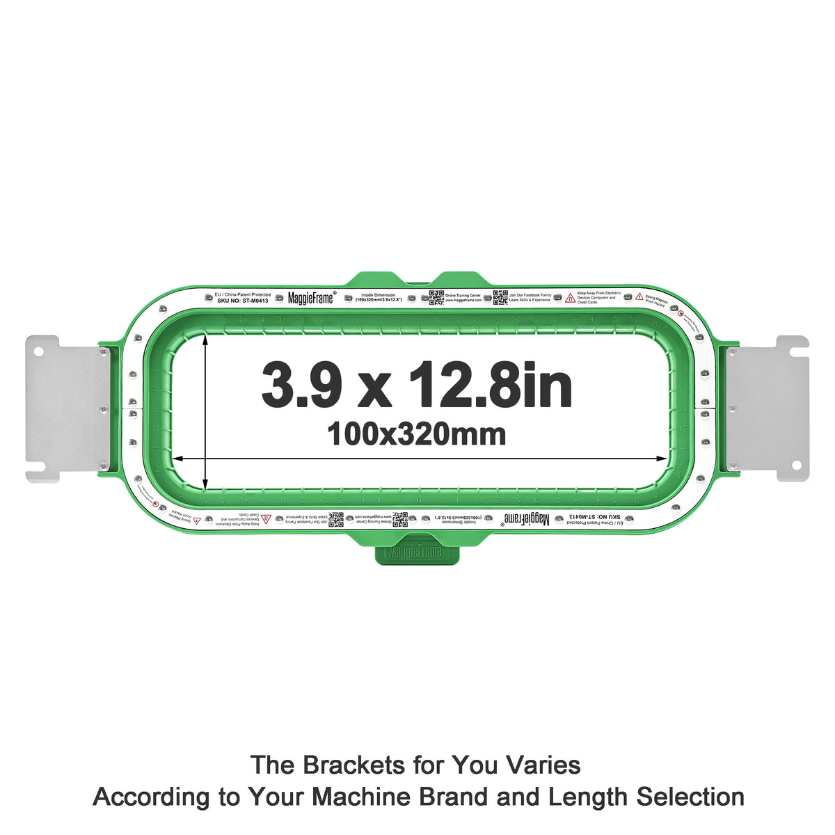 MaggieFrame Magnetic Hoop 3.9"x12.8" | 100x320mm for Baby Lock - MaggieFrameStore