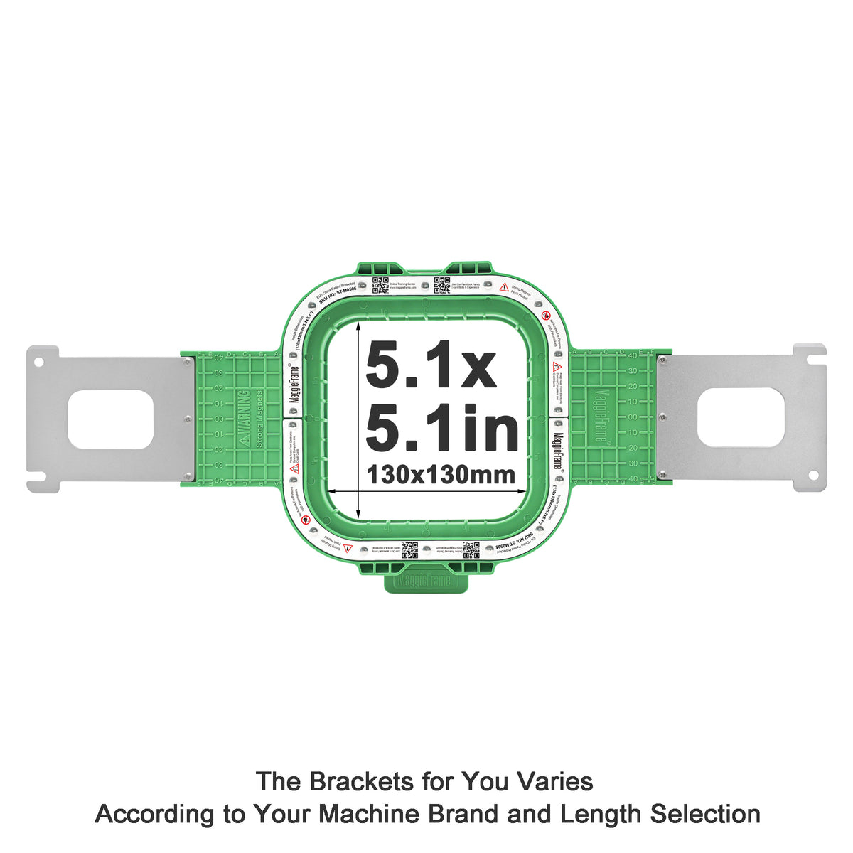 MaggieFrame Magnetic Hoop 5.1" | 130x130mm for Baby Lock - MaggieFrameStore