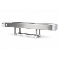 Side view of the Hoopsteady metal support platform and its mounting brackets.