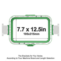 MaggieFrame Magnetic Hoop 7.7"x12.5" | 195x315mm for Barudan QS - MaggieFrameStore