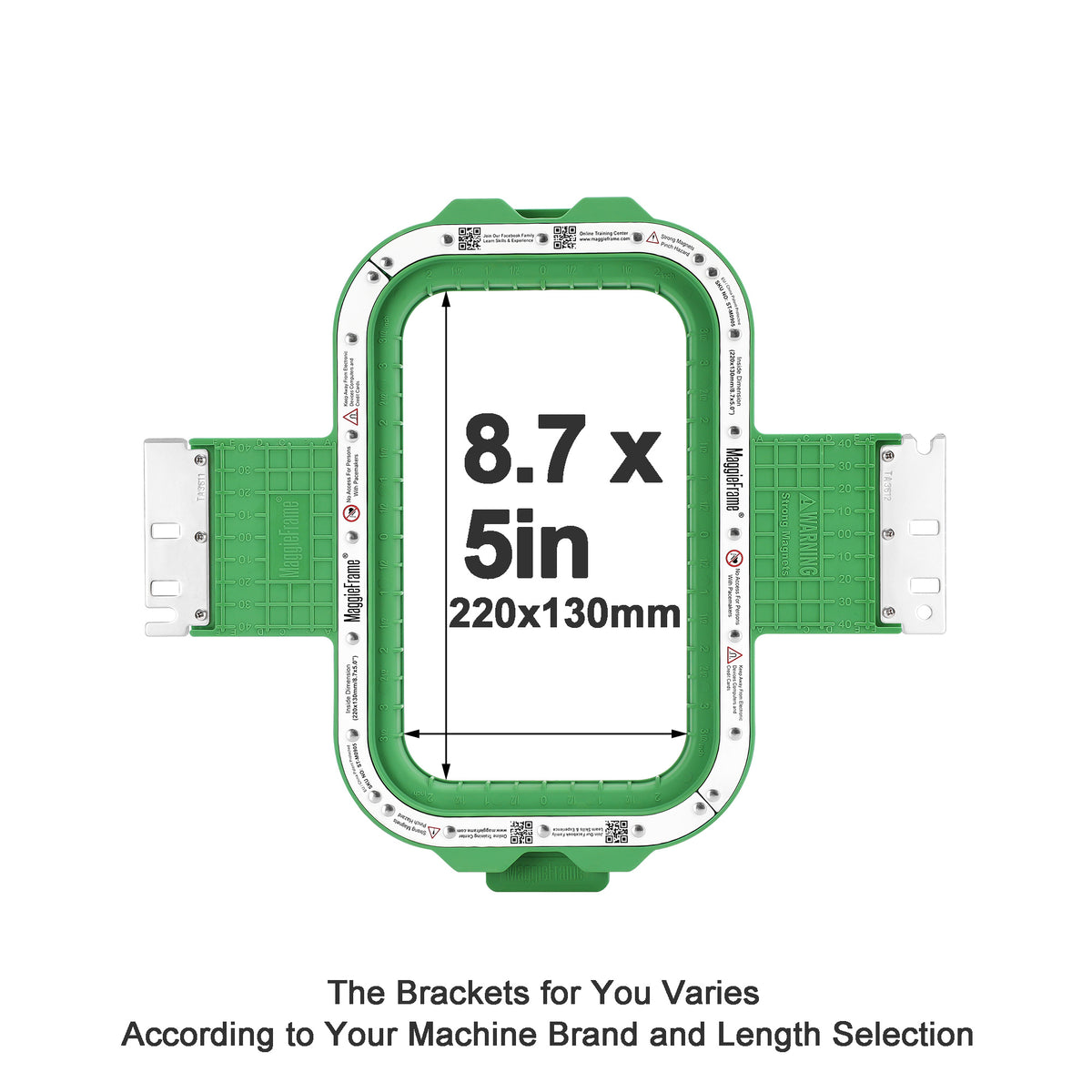 MaggieFrame Magnetic Hoop 8.7"x5" | 220x130mm for BAI - MaggieFrameStore