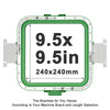 MaggieFrame 자석 자수틀 9.5″ × 9.5″（240 × 240 mm） for Barudan QS 자수기