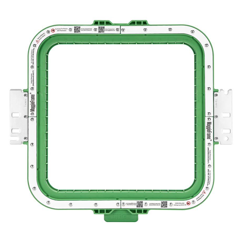 MaggieFrame Magnetic Hoop 9.5″ × 9.5″ (240 × 240 mm) for ZSK