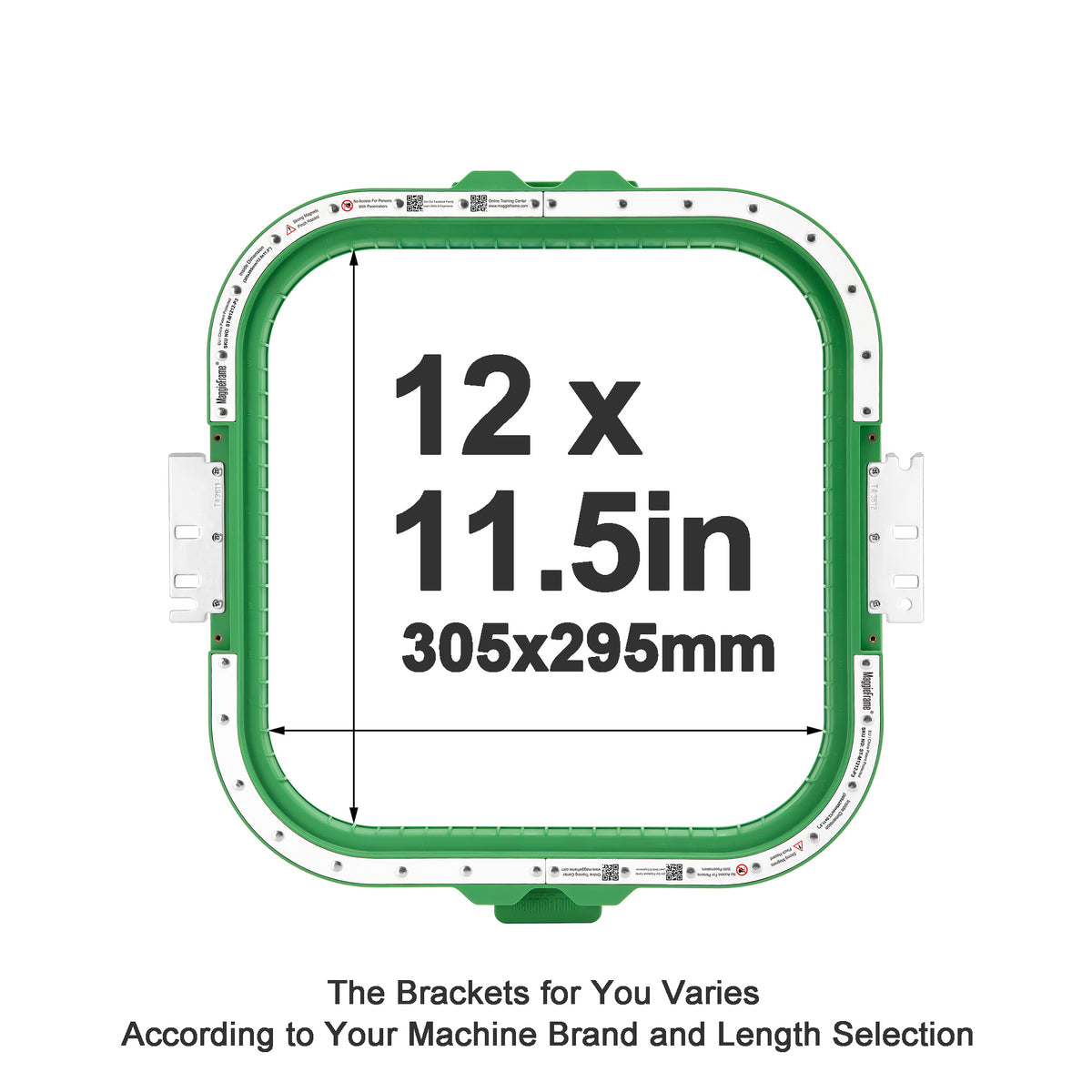 MaggieFrame Magnetic Hoop 12"x11.5" | 305x295mm for Melco - MaggieFrameStore