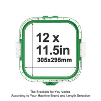 MaggieFrame Magnetic Hoop 12"x11.5" | 305x295mm for Melco - MaggieFrameStore