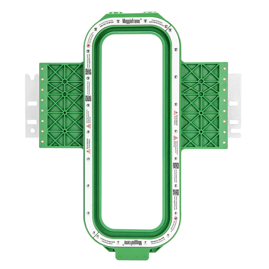 MaggieFrame マグネット刺繍枠 12.6″×3.9″（320×100mm） Tajima刺繍機