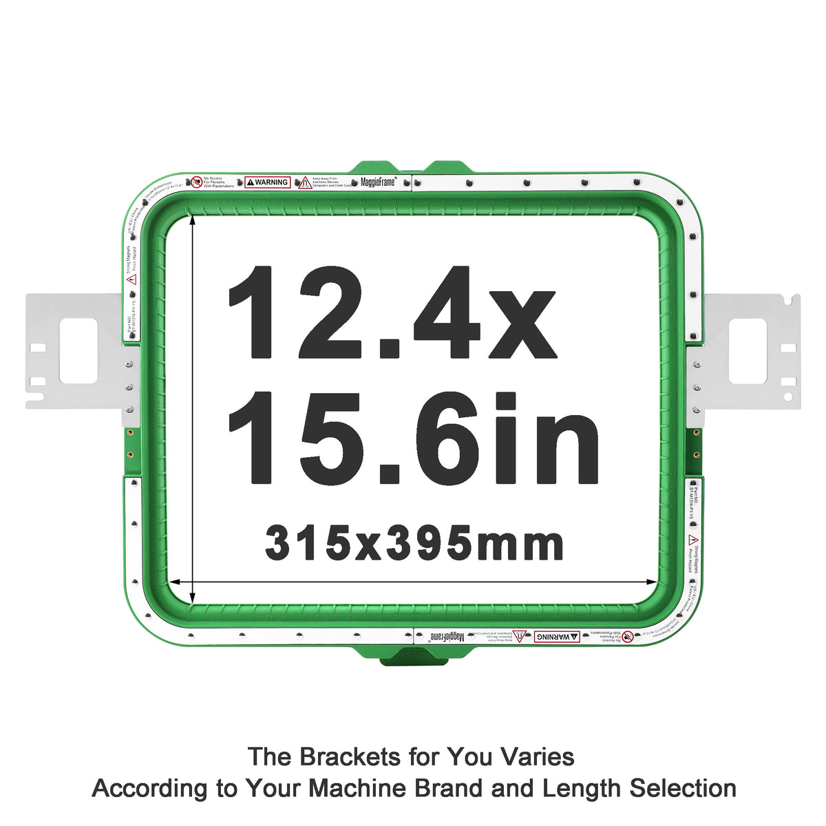 MaggieFrame Magnetic Hoop 12.4"x15.6" | 315x395mm for Tajima - MaggieFrameStore