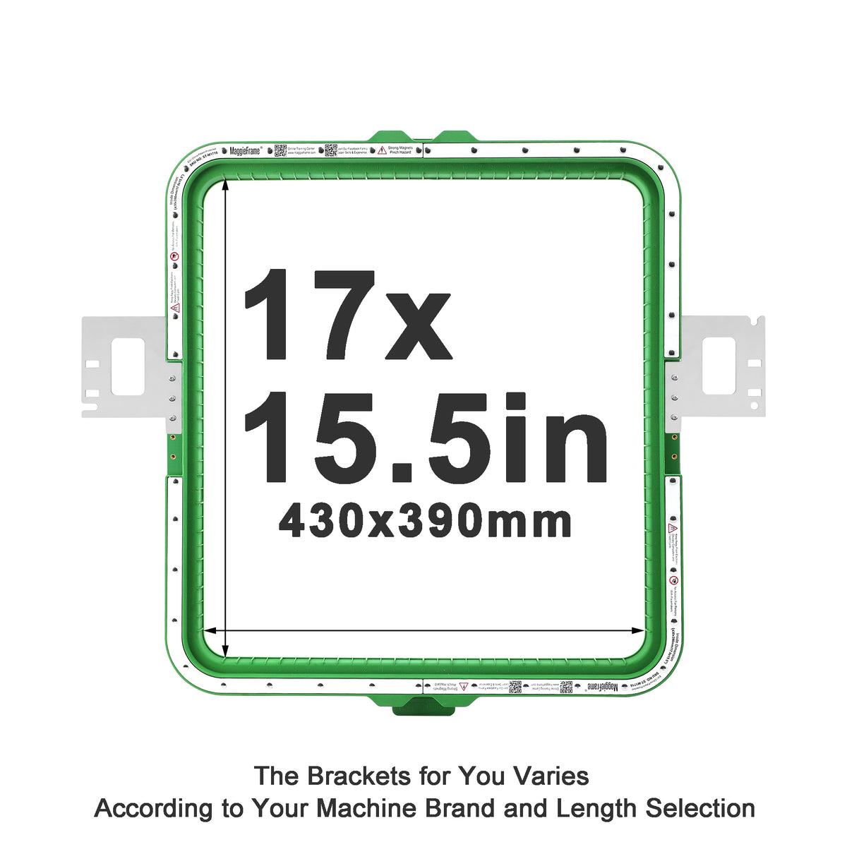 MaggieFrame Magnetic Hoop 17"x15.5" | 430x390mm for Ricoma (Not For EM1010) - MaggieFrameStore