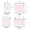 Magnetic Hoop Set for Janome Memory Craft MC500E, MC400E, MC550E, and Elna eXpressive 830, Metal Magnet Embroidery Machine Sash Frames