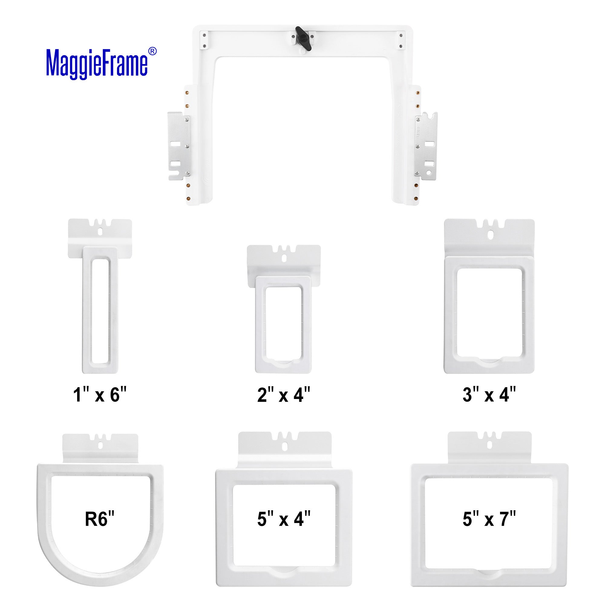 MaggieFrame 6in1 Fast Magna Hoop Kit for Brother PR Series Embroidery ...