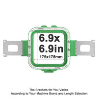 MaggieFrame Magnetic Hoop 6.9" | 175x175mm for Brother VR PR1X PR600 PR670E PR1000E PR1055X - MaggieFrameStore