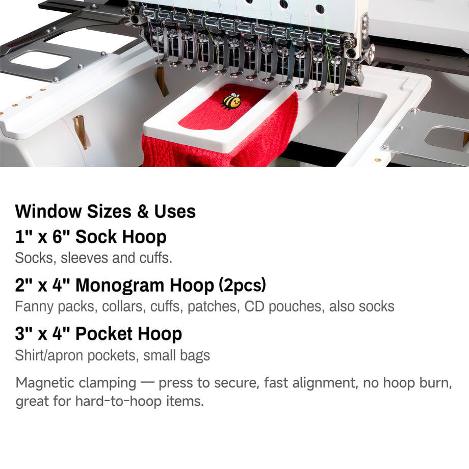 MaggieFrame 4in1 Fast Magna Magnetic Hoops Kit for Happy Japan