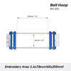Metal Belt Embroidery Hoop 2.6"x7.8" | 65x200mm for YONTHIN Embroidery Machine — for Karate Belts, Dog Collars, Sashes & Garments | MaggieFrame
