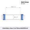 Metal Belt Embroidery Hoop 2.6"x11.8" | 65x300mm for GALAXY Embroidery Machine — for Karate Belts, Dog Collars, Sashes & Garments | MaggieFrame