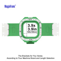 MaggieFrame Magnetic Hoop 3.9" | 100x100mm for HO Style Embroidery Machine - MaggieFrameStore