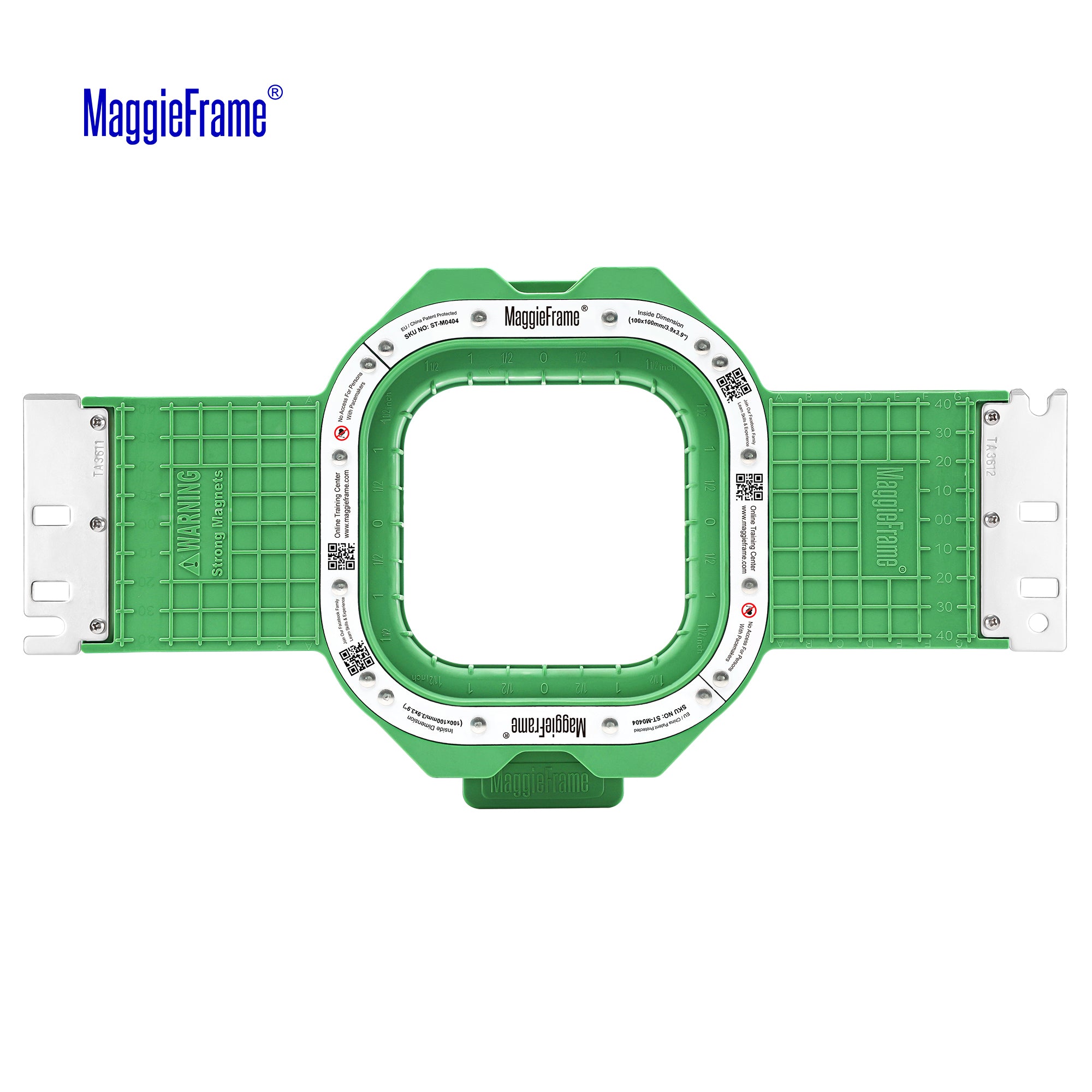 【Rinco】 MaggieFrame Magnetic Hoop 3.9″ × 3.9″ (100 × 100 mm) for ZSK
