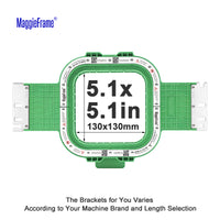MaggieFrame Magnetic Hoop 5.1" | 130x130mm for ZSK - MaggieFrameStore