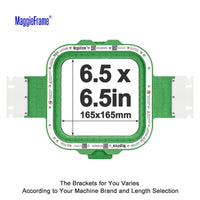MaggieFrame Magnetic Hoop 6.5" | 165x165mm for HO Style Embroidery Machine - MaggieFrameStore