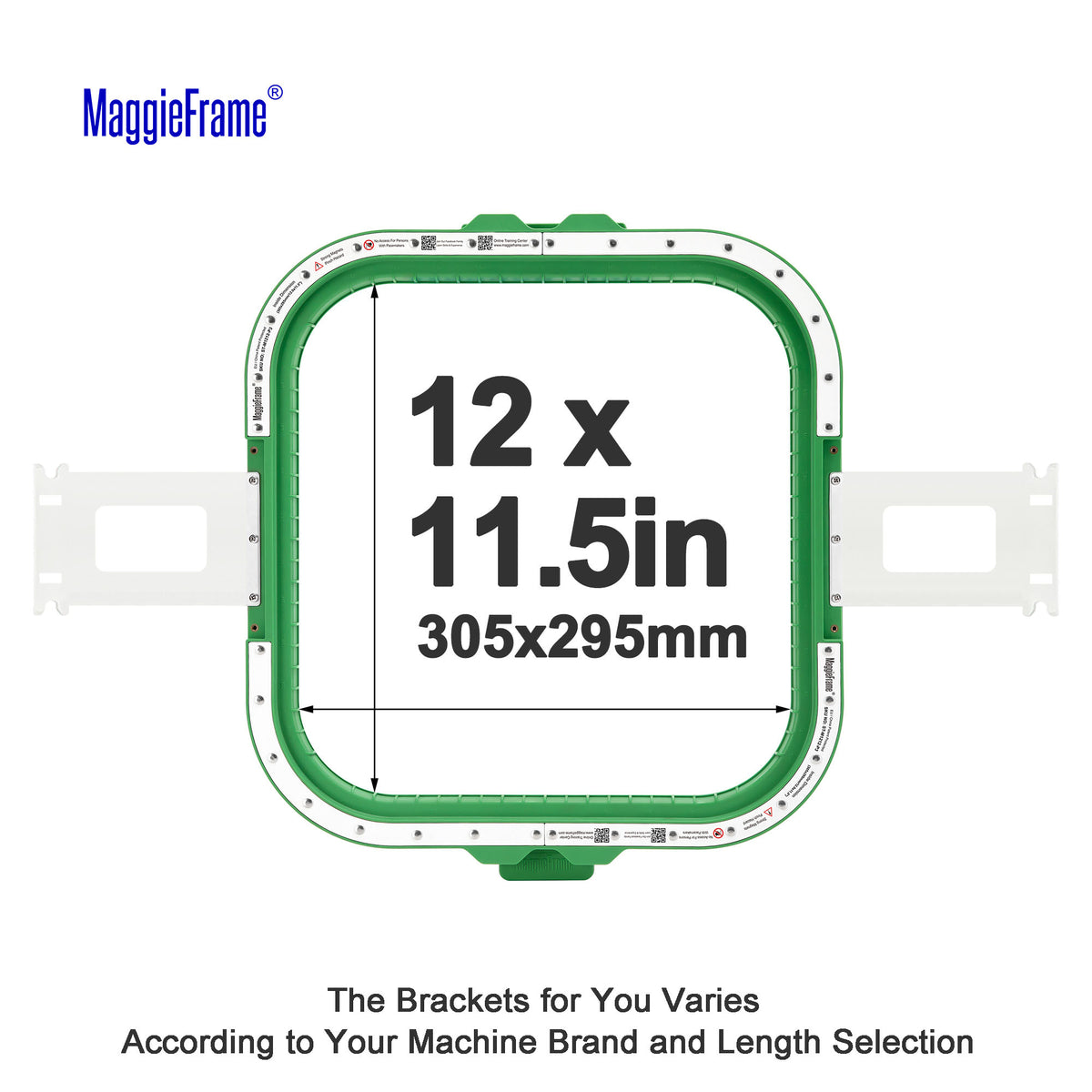 MaggieFrame Magnetic Hoop 12"x 11.5" | 305x295mm for HO Style Embroidery Machine - MaggieFrameStore