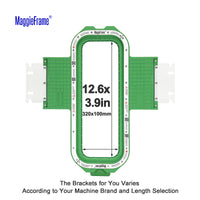 MaggieFrame Magnetic Hoop 12.6"x3.9" | 320x100mm for HO Style Embroidery Machine - MaggieFrameStore