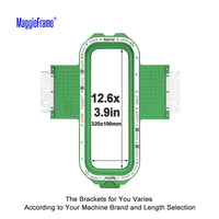 MaggieFrame Magnetic Hoop 12.6"x3.9" | 320x100mm for VELLES - MaggieFrameStore