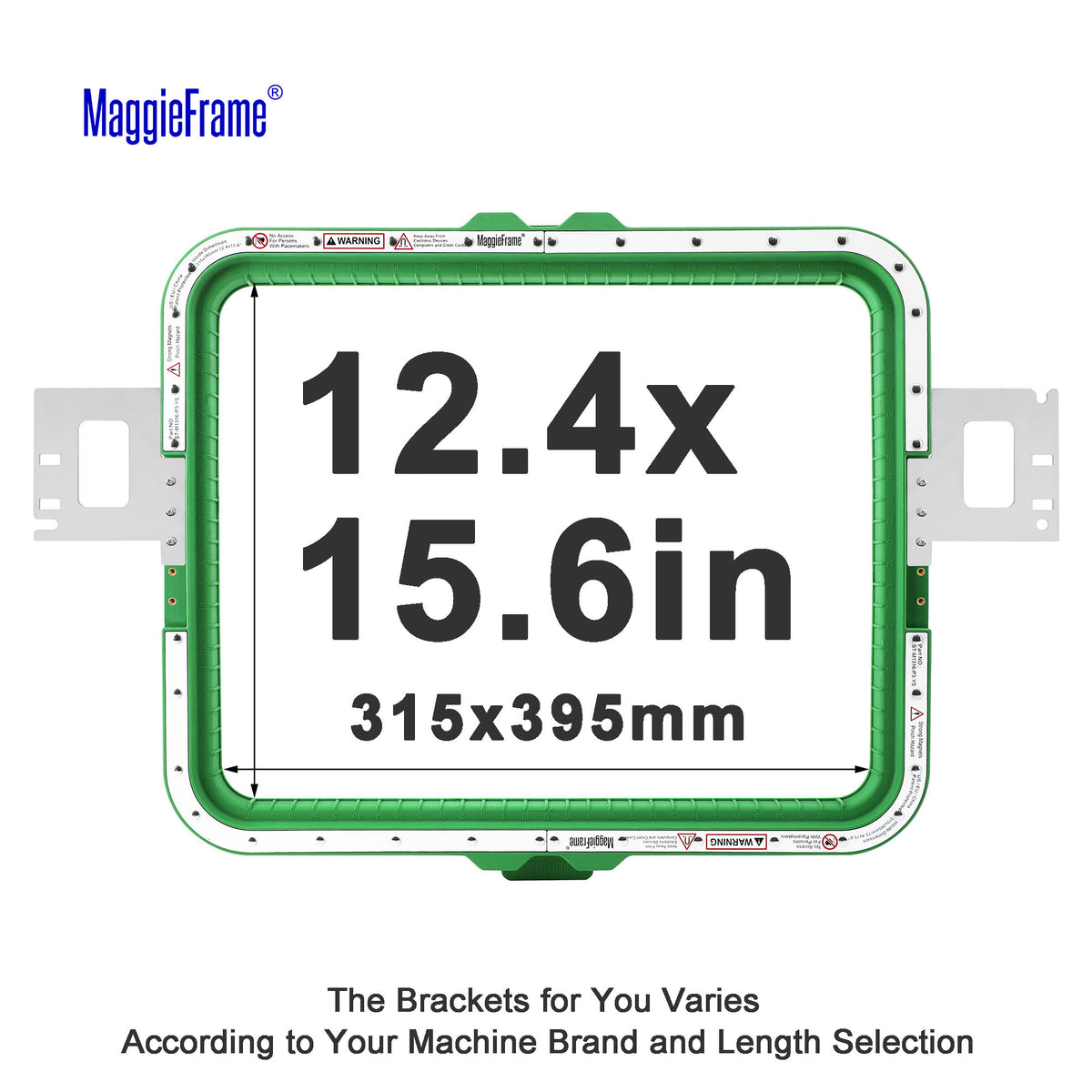 MaggieFrame Magnetic Hoop 12.4"x15.6" | 315x395mm for VELLES - MaggieFrameStore