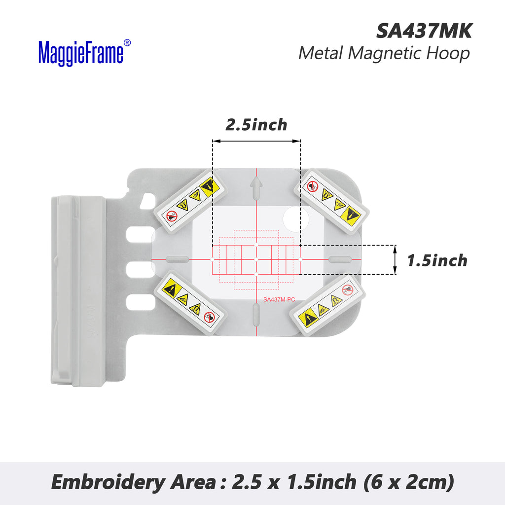 Magnetic Hoop Set for Brother Innovis NQ1700E NQ1600E NQ1400E NQ3600D Dream Machine 2 VE2200 4000D 1500D V7 V5 VM5200 and Babylock, Metal Magnet Embroidery Machine Sash Frames - Image 15
