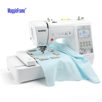 Magnetic Hoop Set with Square Magnet Blocks for Brother SE600 PE550D SE700 PE535 SE400 PE525 PE540D PE500 SE625 SE425 Innov - is Babylock, Metal Magnet Embroidery Machine Sash Frames - MaggieFrameStore