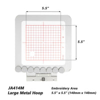 Magnetic Hoop for Janome MC 500E 400E 550E Memory Craft Elna Expressive 830 830L, Metal Magnet Embroidery Machine Sash Frame - MaggieFrameStore