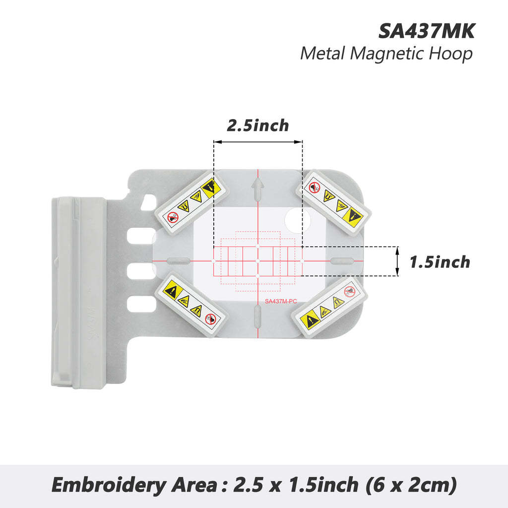 Magnetic Hoop Set for Brother Innovis NQ1700E NQ1600E NQ1400E NQ3600D Dream Machine 2 VE2200 4000D 1500D V7 V5 VM5200 and Babylock, Metal Magnet Embroidery Machine Sash Frames - Image 2