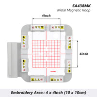 Magnetic Hoop Set for Brother Innovis NQ1700E NQ1600E NQ1400E NQ3600D Dream Machine 2 VE2200 4000D 1500D V7 V5 VM5200 and Babylock, Metal Magnet Embroidery Machine Sash Frames - Image 4
