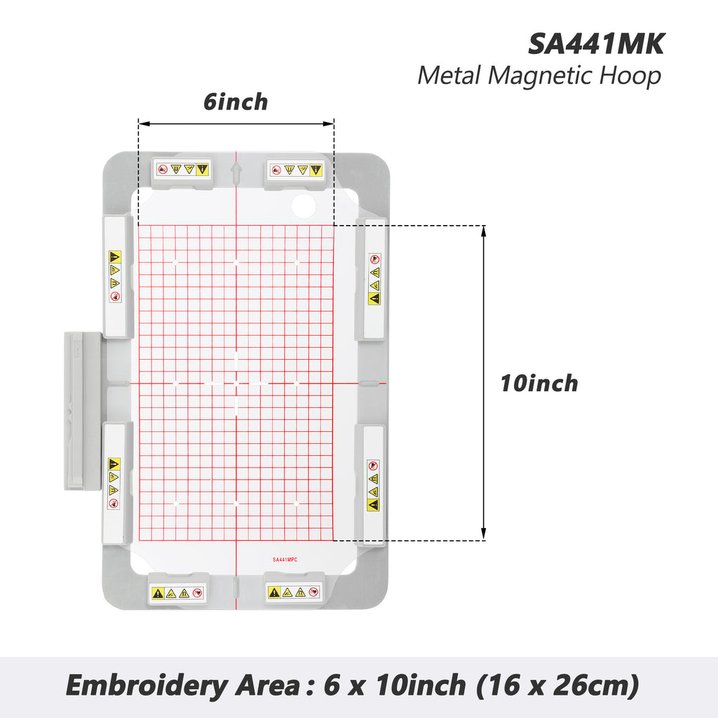 Magnetic Hoop Set for Brother Innovis NQ1700E NQ1600E NQ1400E NQ3600D Dream Machine 2 VE2200 4000D 1500D V7 V5 VM5200 and Babylock, Metal Magnet Embroidery Machine Sash Frames - Image 8